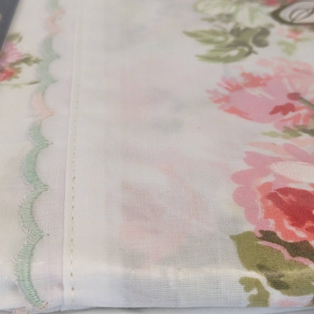 Vtg Sears Best French Bouquet Floral Percale Pillowcases Set of 2 Standard NEW - Picture 2 of 3